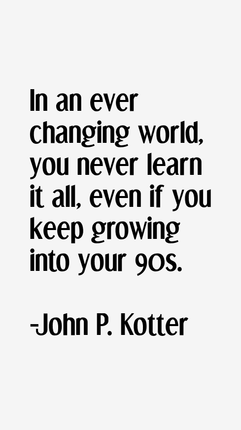 John P. Kotter Quotes