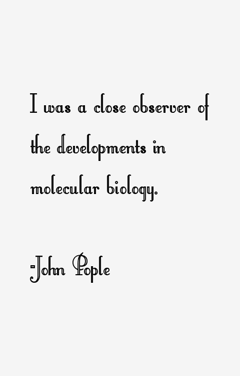 John Pople Quotes