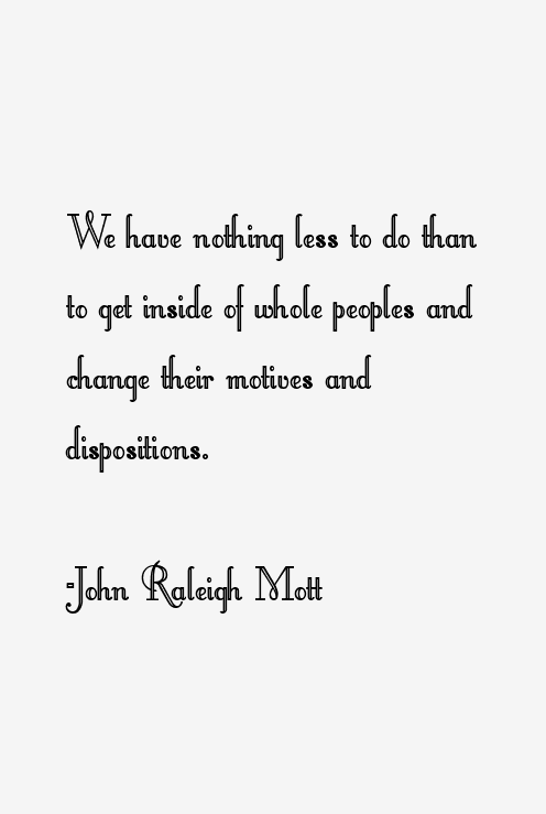 John Raleigh Mott Quotes