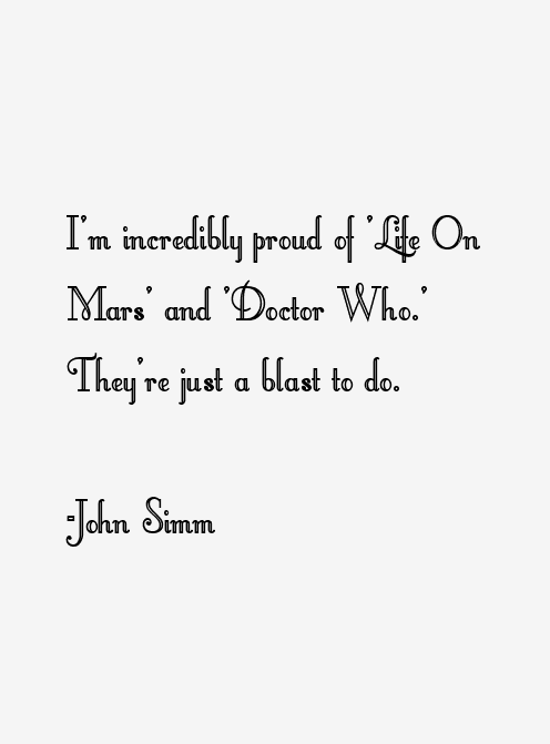 John Simm Quotes