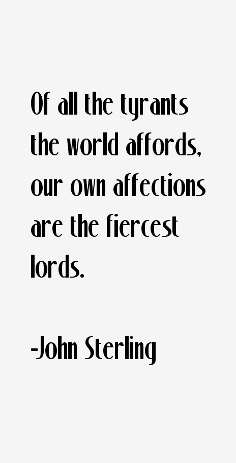 John Sterling Quotes