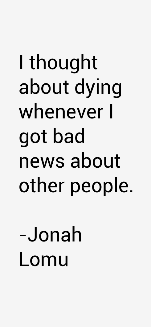 Jonah Lomu Quotes