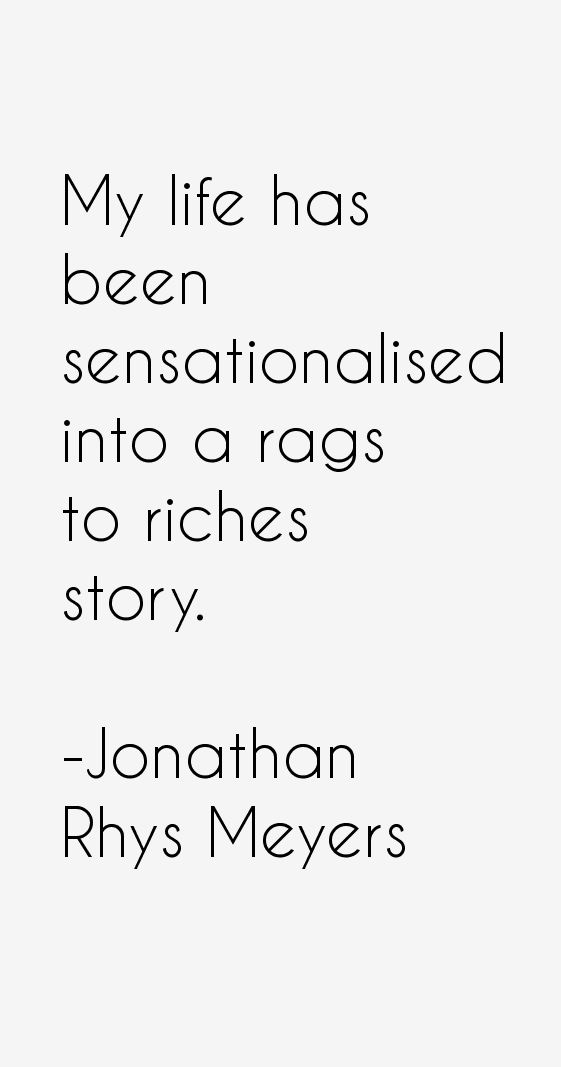 Jonathan Rhys Meyers Quotes
