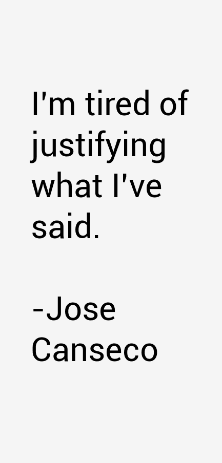 Jose Canseco Quotes