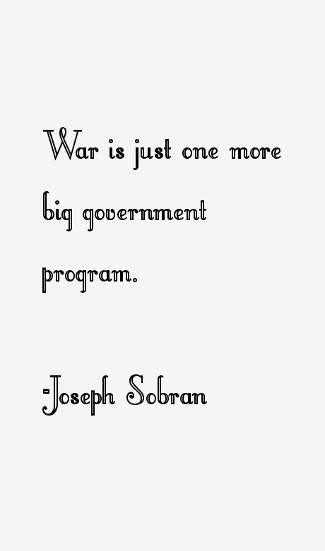 Joseph Sobran Quotes