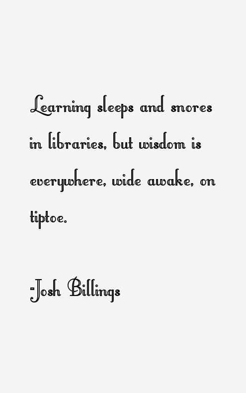 Josh Billings Quotes