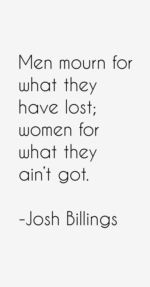 Josh Billings Quotes