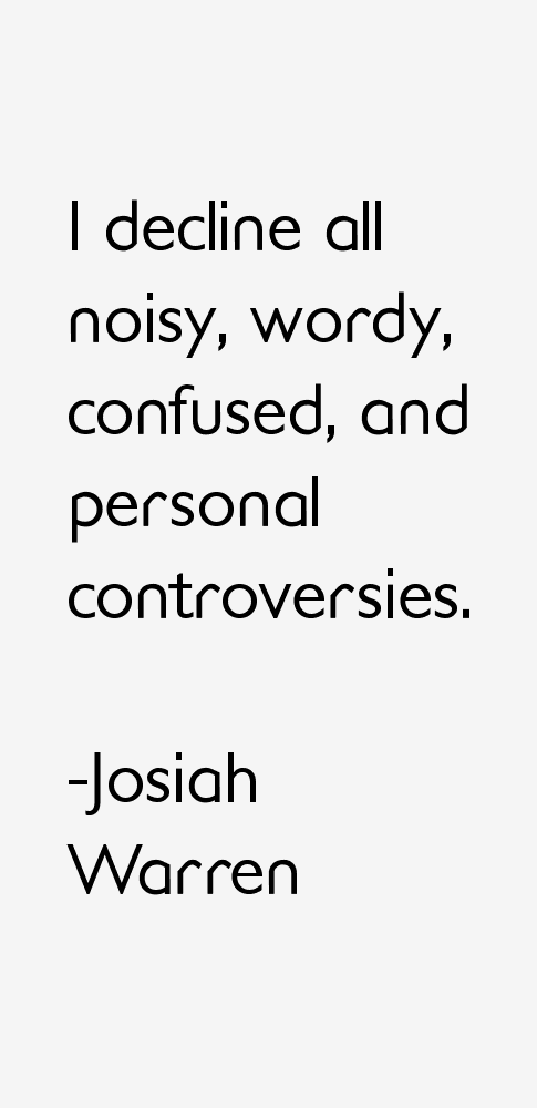 Josiah Warren Quotes