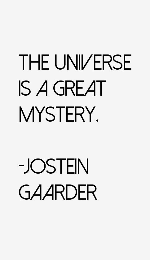 Jostein Gaarder Quotes