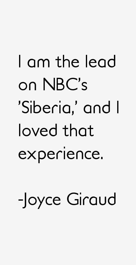 Joyce Giraud Quotes