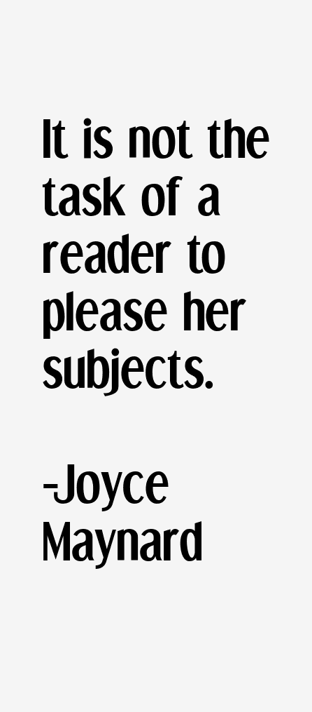 Joyce Maynard Quotes