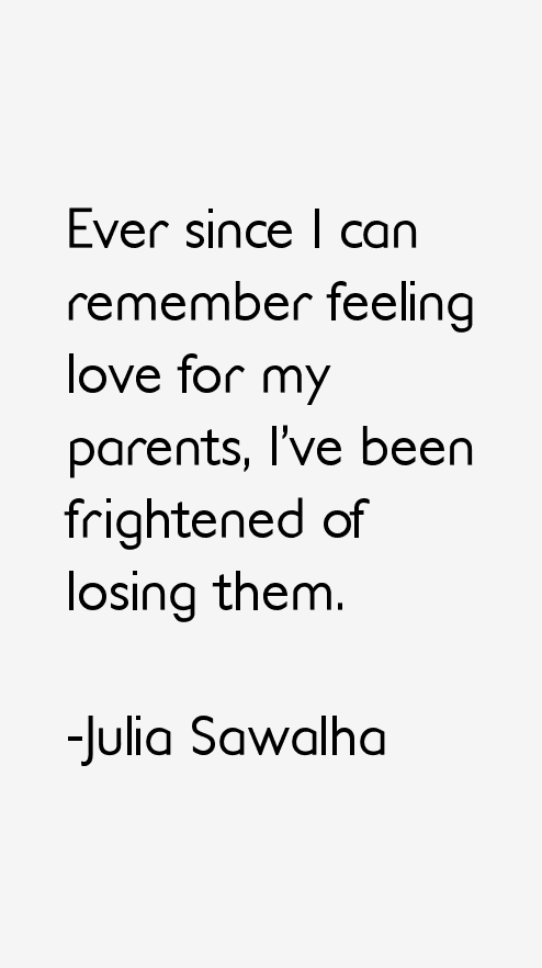 Julia Sawalha Quotes