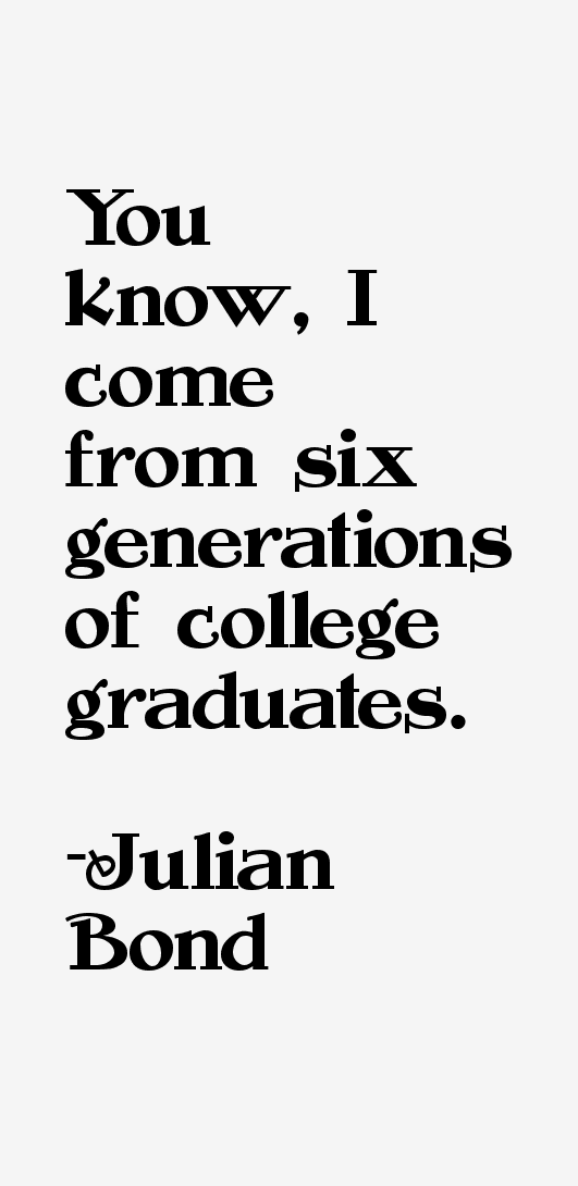 Julian Bond Quotes