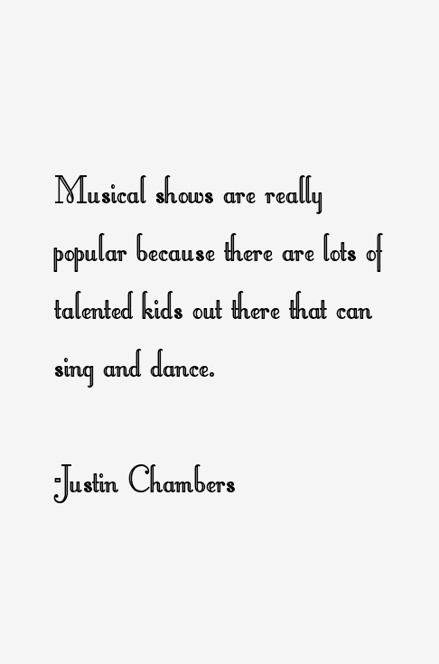 Justin Chambers Quotes