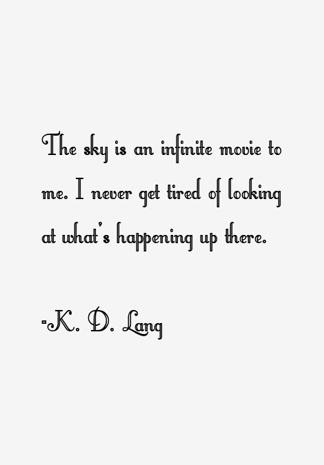K. D. Lang Quotes