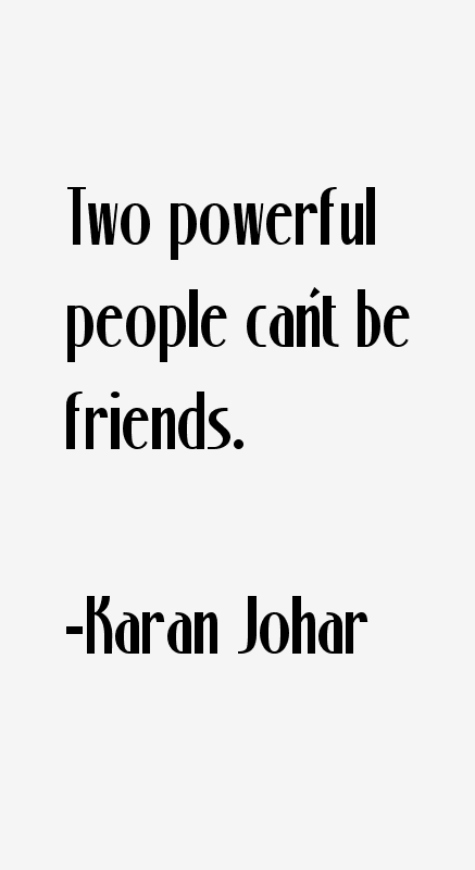 Karan Johar Quotes