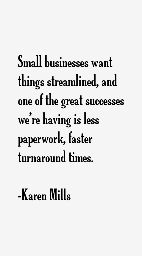 Karen Mills Quotes