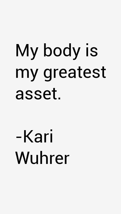 Kari Wuhrer Quotes
