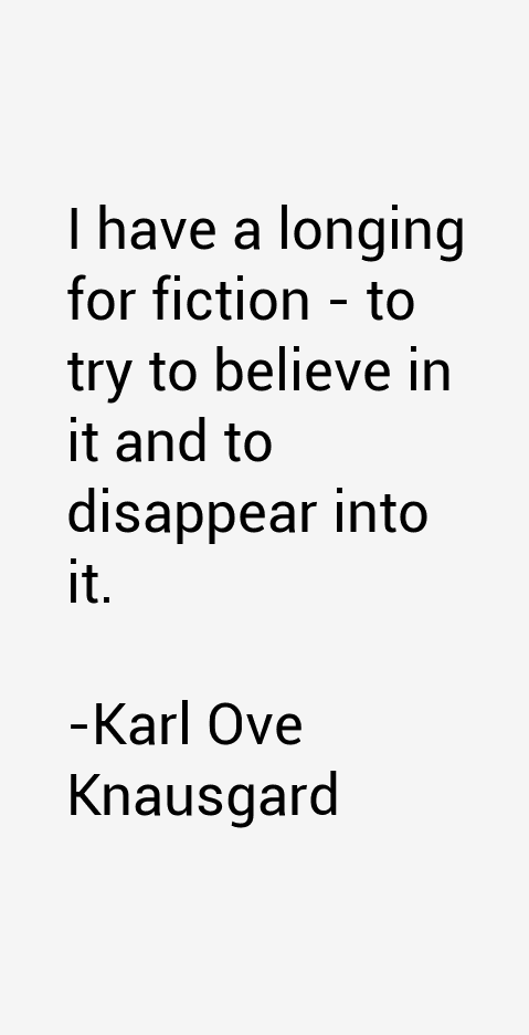 Karl Ove Knausgard Quotes