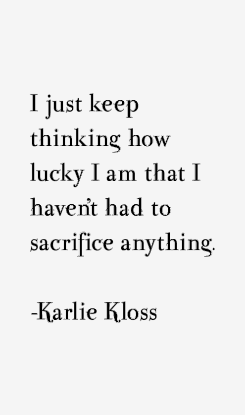 Karlie Kloss Quotes