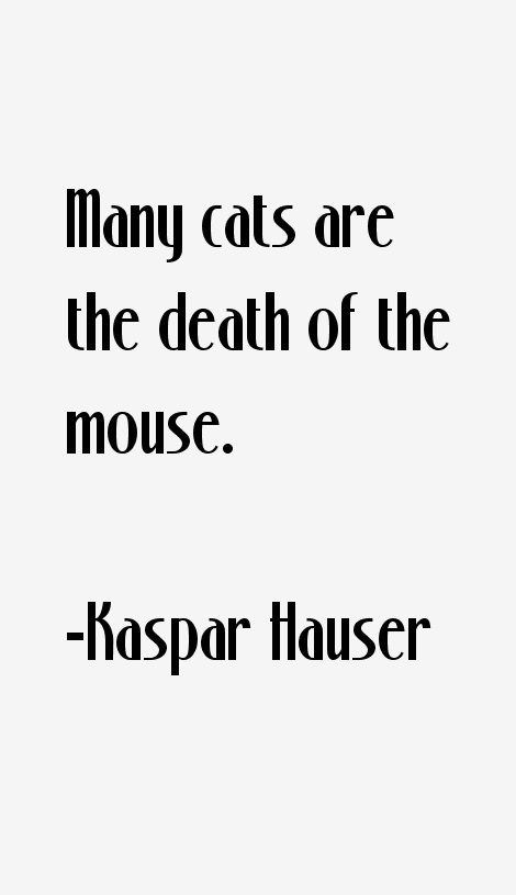 Kaspar Hauser Quotes