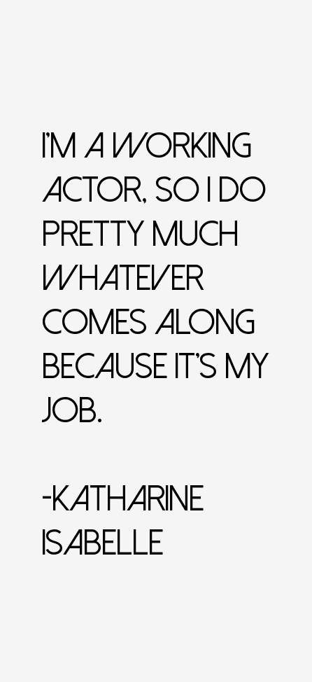 Katharine Isabelle Quotes