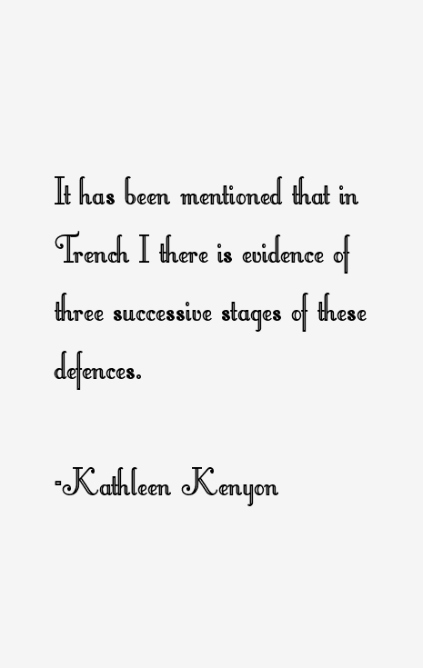 Kathleen Kenyon Quotes