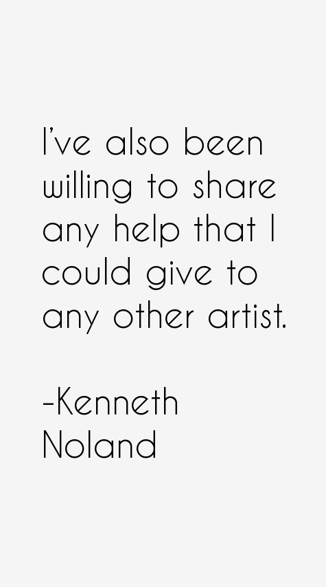 Kenneth Noland Quotes