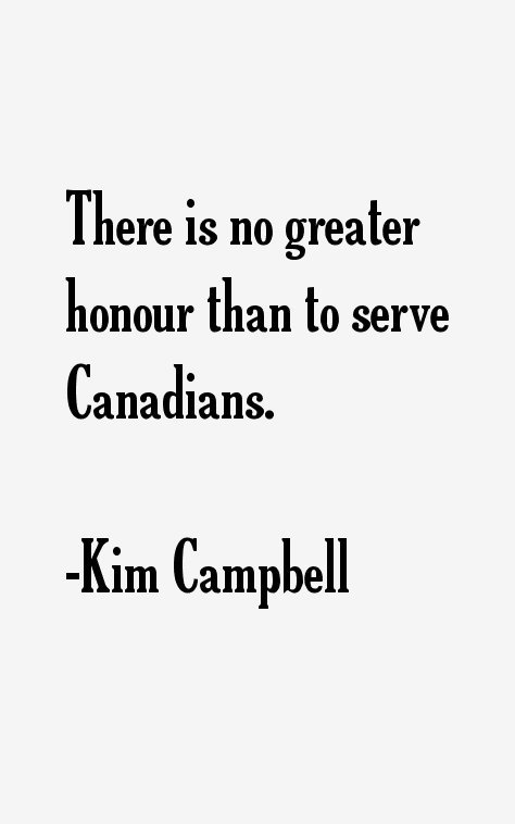 Kim Campbell Quotes