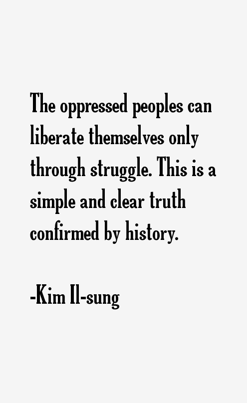 Kim Il-sung Quotes