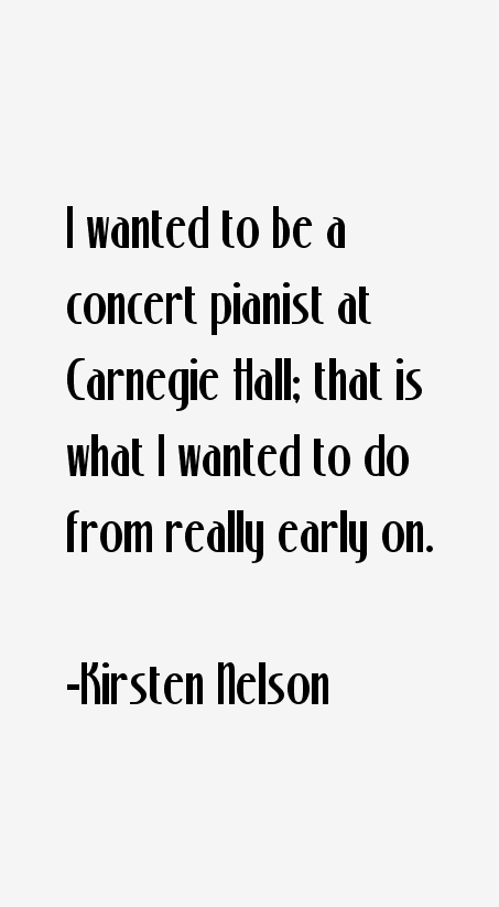 Kirsten Nelson Quotes