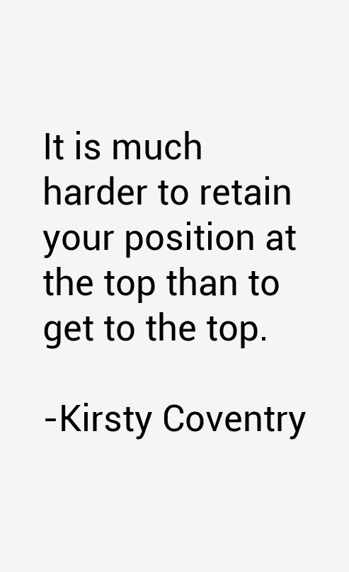 Kirsty Coventry Quotes