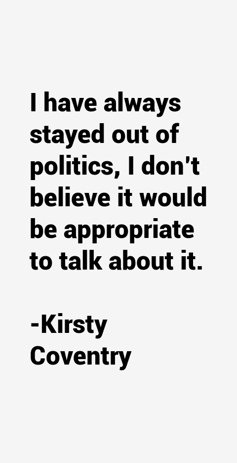 Kirsty Coventry Quotes