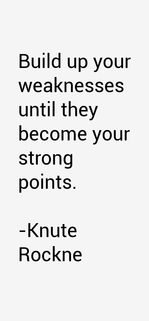 Knute Rockne Quotes