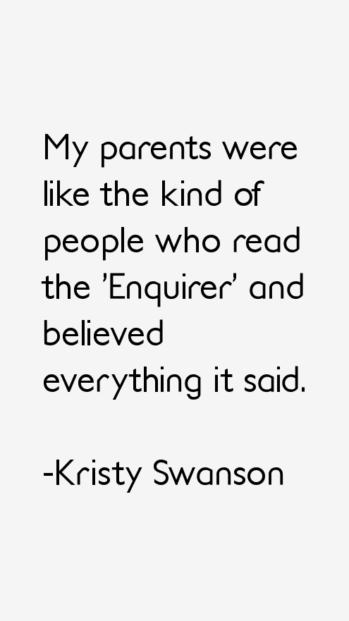 Kristy Swanson Quotes