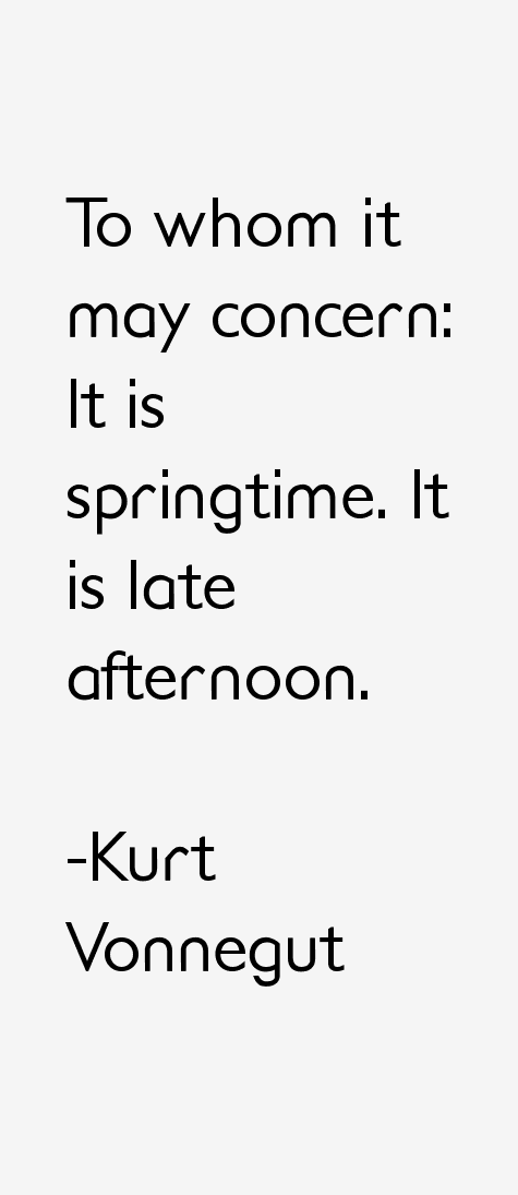 Kurt Vonnegut Quotes