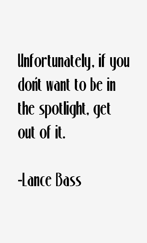 Lance Bass Quotes