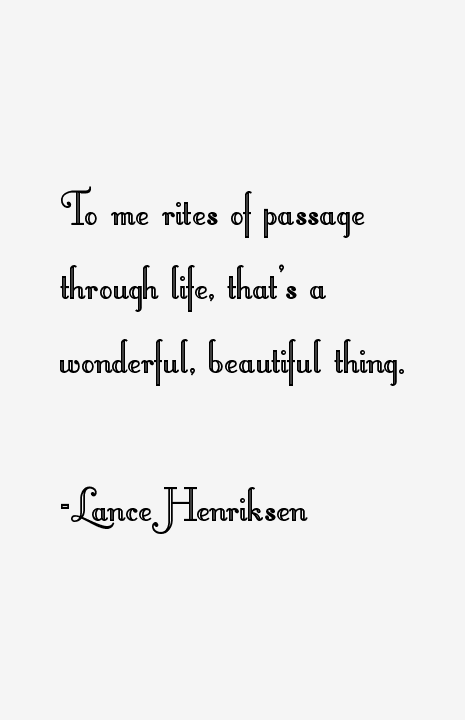 Lance Henriksen Quotes