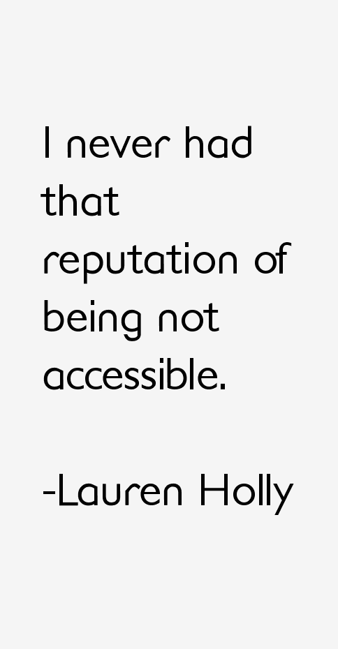 Lauren Holly Quotes