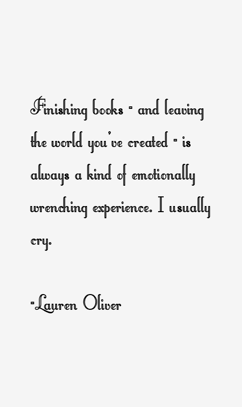 Lauren Oliver Quotes