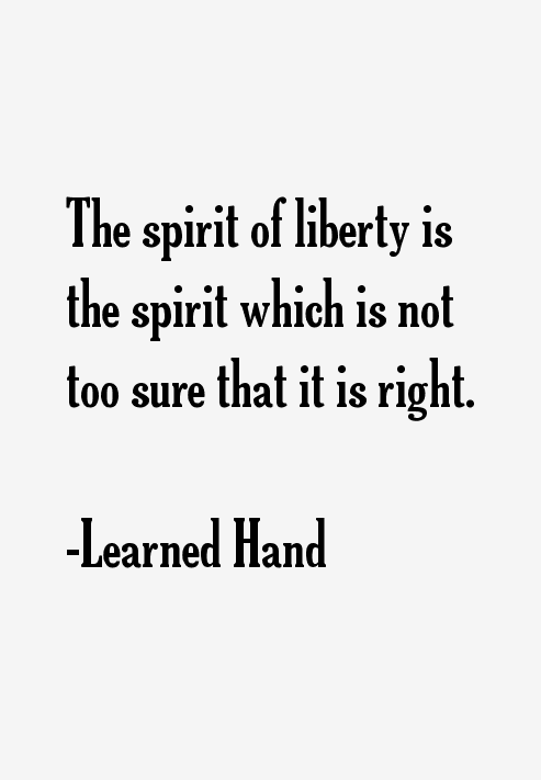 Learned Hand Quotes