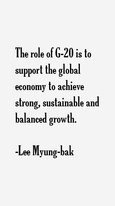 Lee Myung-bak Quotes