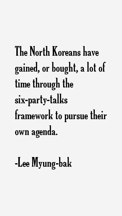 Lee Myung-bak Quotes