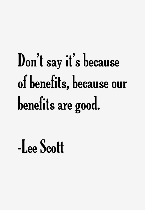 Lee Scott Quotes