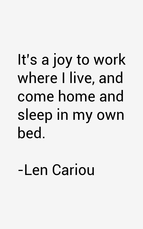 Len Cariou Quotes