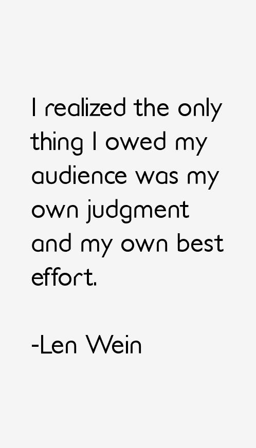 Len Wein Quotes
