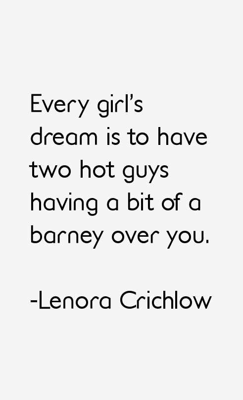 Lenora Crichlow Quotes