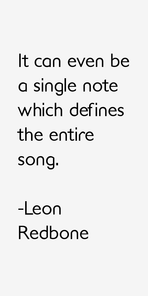 Leon Redbone Quotes