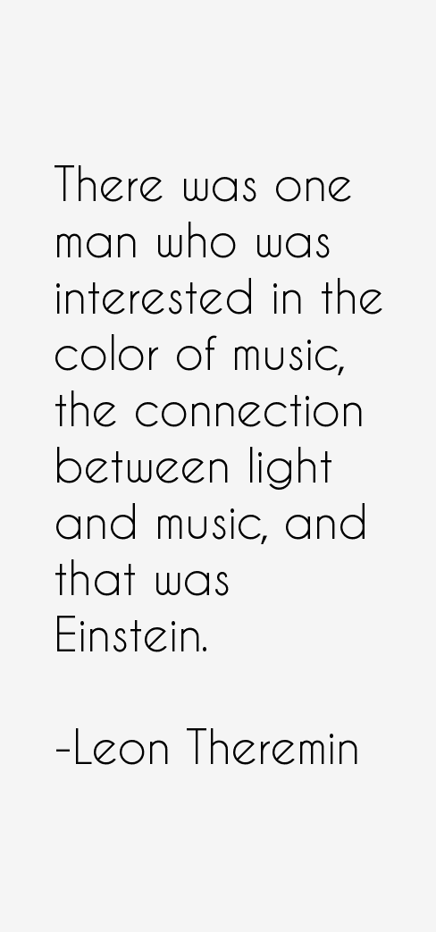Leon Theremin Quotes