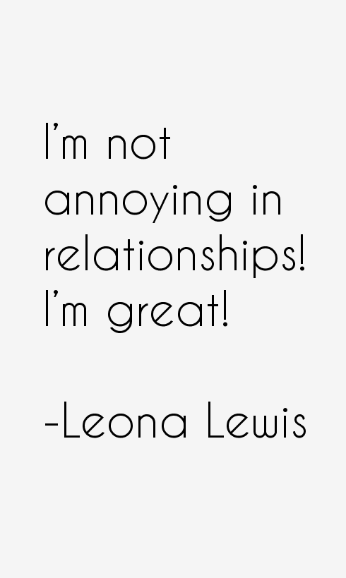 Leona Lewis Quotes